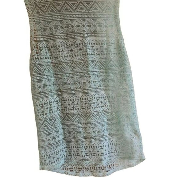 Divided Ladies Aztec Boho Sleeveless Tank Top – Teal, Size XS Summer Dress - Picture 3 of 5